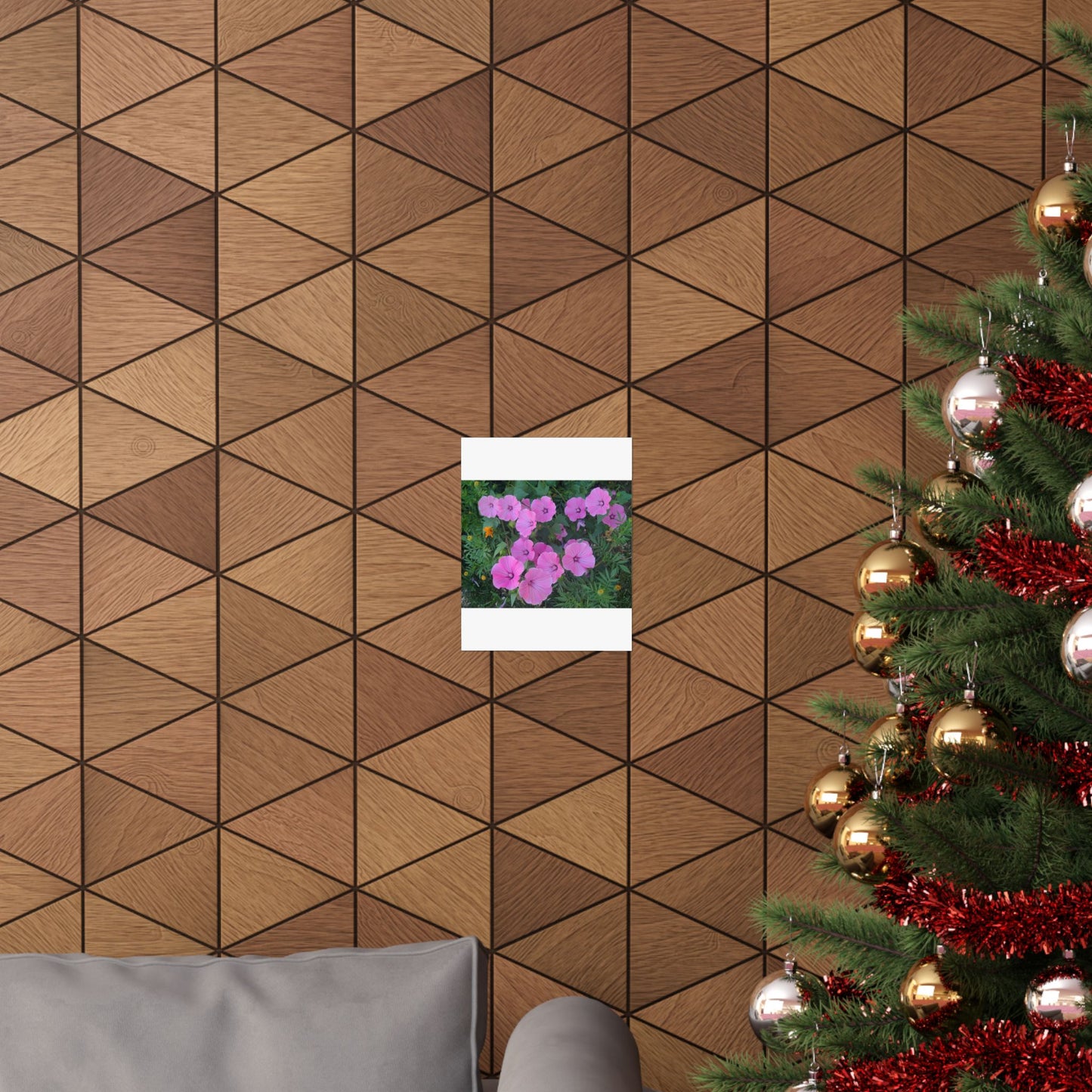 Pink Wildflower Matte Poster — Vertical Botanical Wall Art